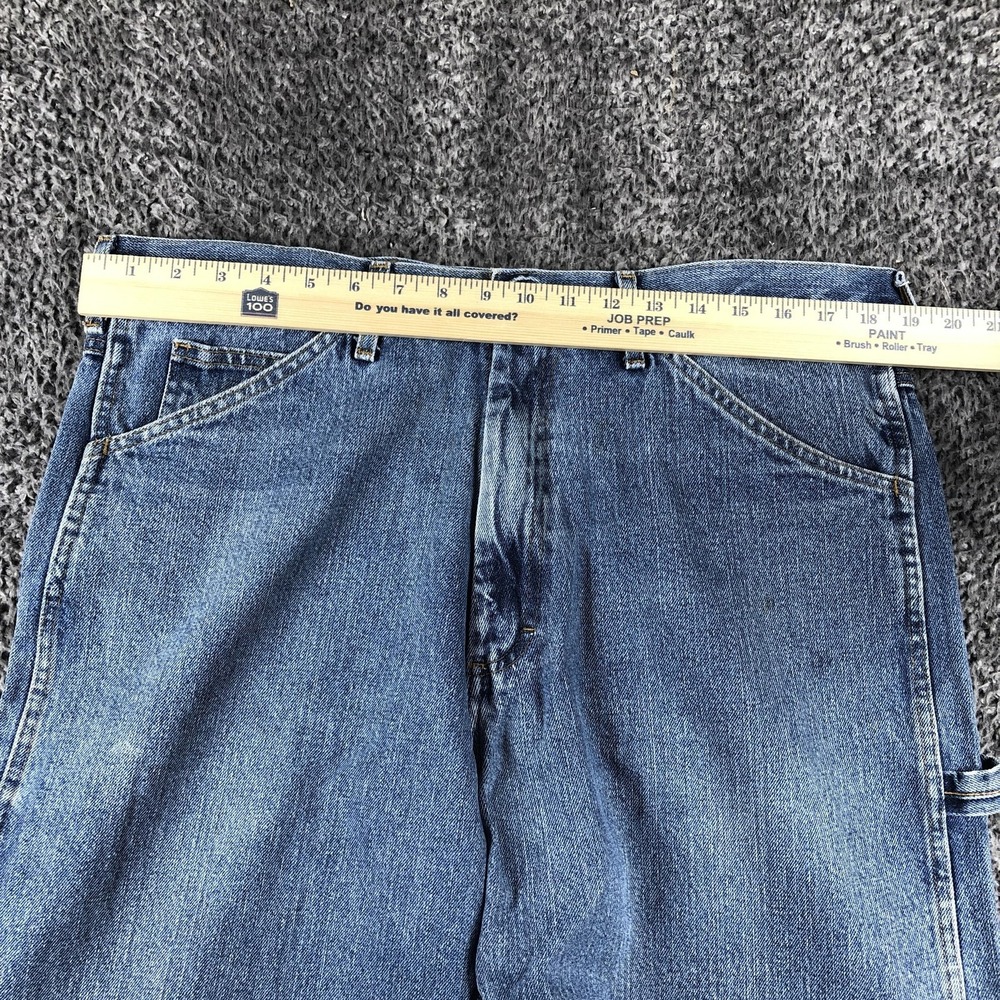 Vintage Roundhouse Jeans Mens 36x32 Blue Regular Straight Denim Workwear USA - Picture 5 of 11